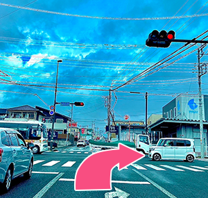 富士宮駅方面から当院までの道順5