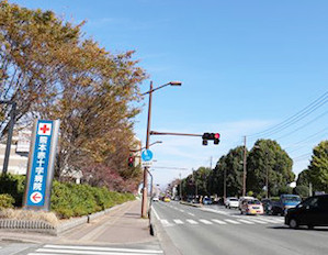 国体道路、熊本赤十字病院方面からお越しの方の道順２